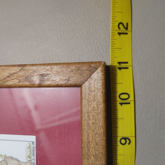 Art Print Dog Transformations Framed Cartoon Fire Hydrant Wooden Frame Whimsical - Picture 5 of 12